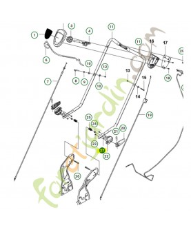 Roulement aiguilles husqvarna ref. 505508101