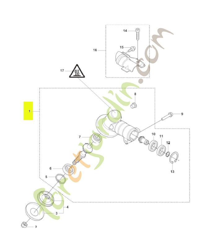 Renvoi d'angle husqvarna réf : 537338801