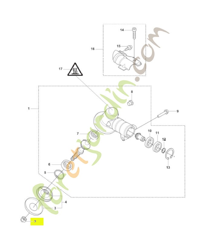 Ecrou husqvarna réf : 503856301