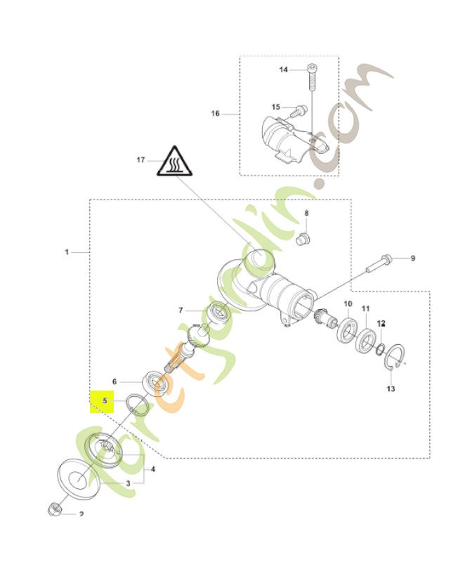 Circlip husqvarna réf : 735312810