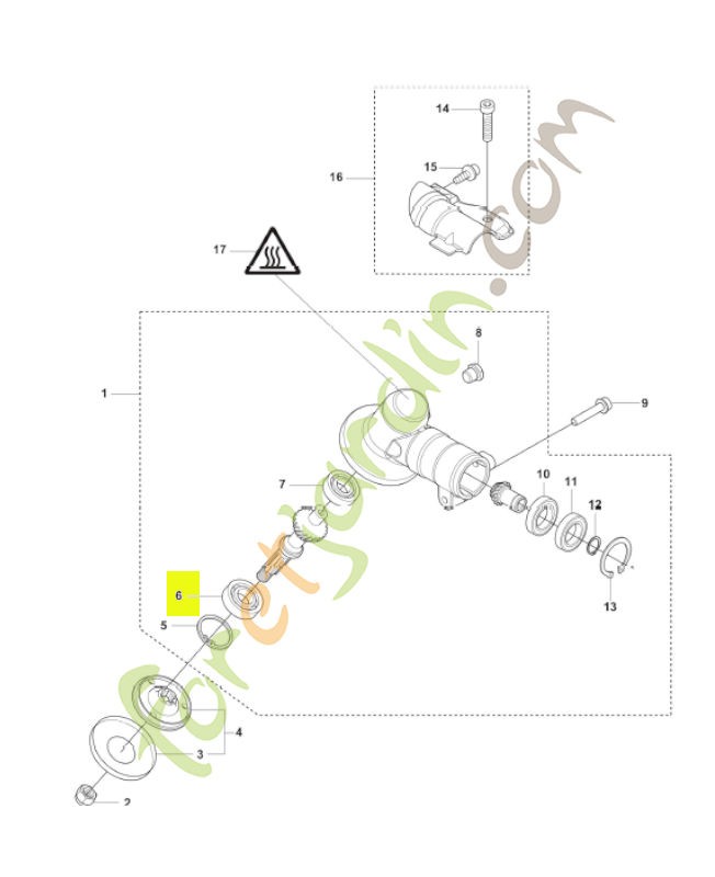 Roulement à billes husqvarna  réf :529602601