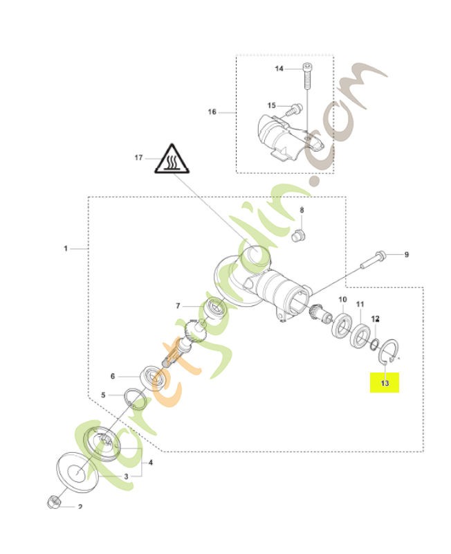 Circlips husqvarna réf : 735312510