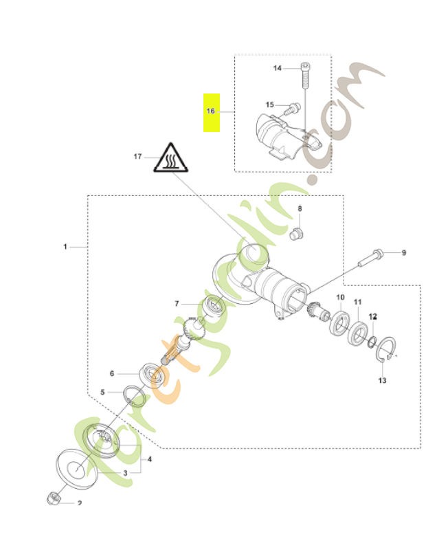 Ensemble de couvercle husqvarna  réf : 574306905