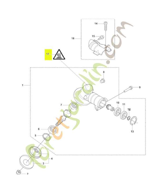 Autocollant husqvarna réf : 544843301