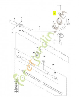 Bouton husqvarna réf : 598404301