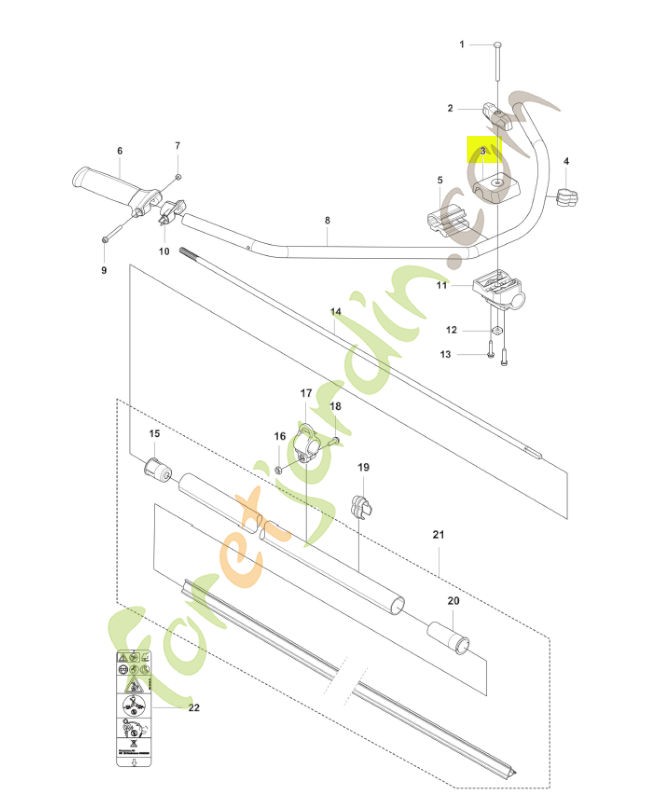 Couvercle husqvarna réf : 503722901
