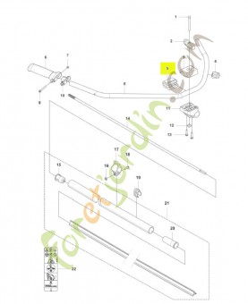 Support husqvarna réf : 544020903