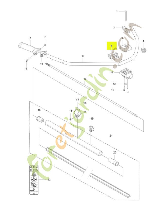 Support husqvarna réf : 544020903