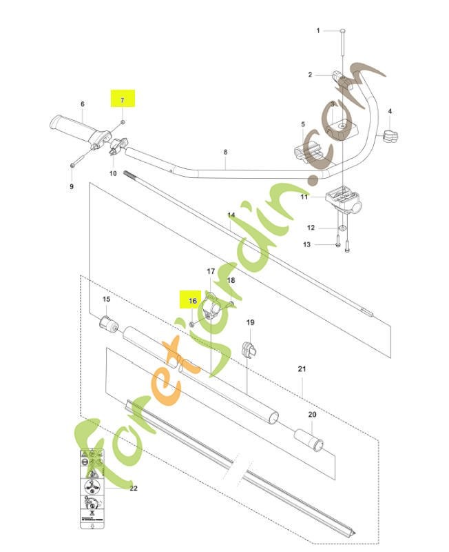 Ecrou husqvarna réf : 731231401