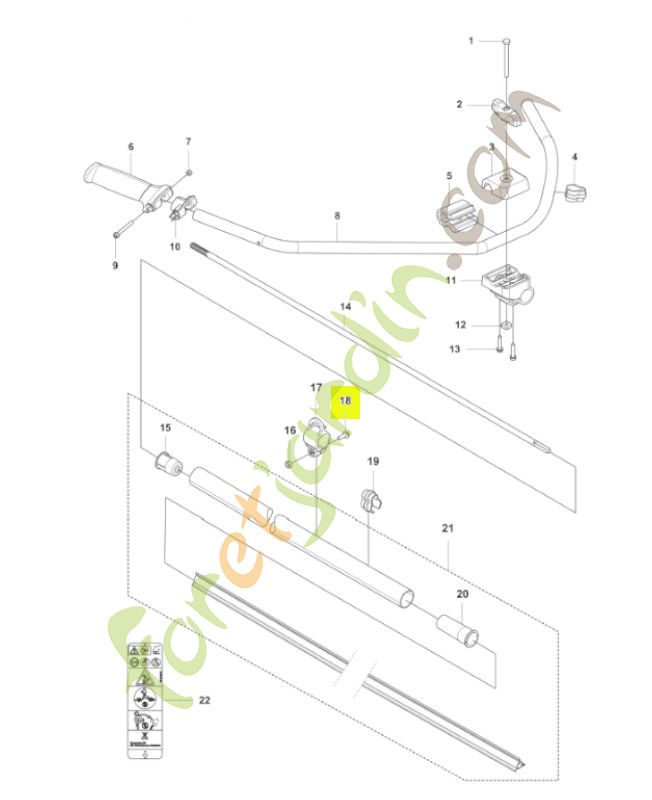 Vis husqvarna réf : 525755101