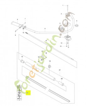 Autocollant husqvarna réf : 587889218