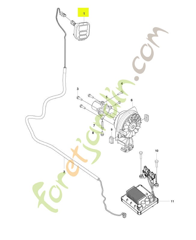 Panneau de commande husqvarna  réf :  536547601