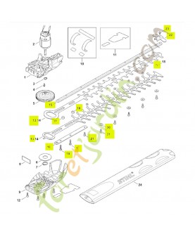 Barre de coupe compl. 450 mm / 18" stihl réf. 4521-710-5900