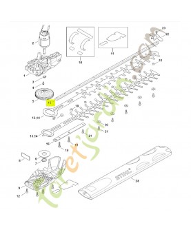 Glissiere de guidage stihl réf. 4521-713-6700