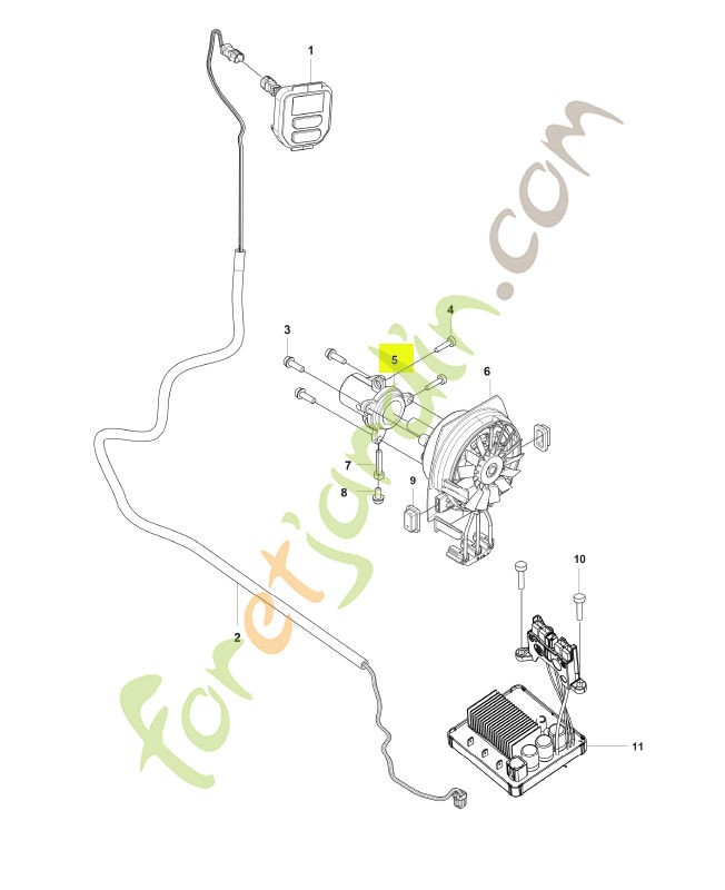 Support husqvarna réf : 592933501