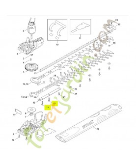 Vis cylindrique IS-D5x28 stihl réf. 9075-478-4175