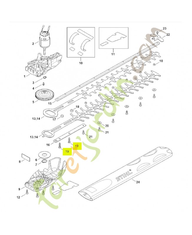 Vis cylindrique IS-D5x28 stihl réf. 9075-478-4175