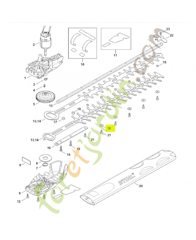 Rondelle stihl réf. 9298-003-3540 en stock