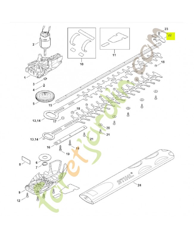 Protege-guidage stihl réf. 4818-792-9000