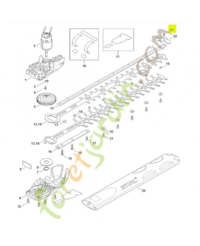 Vis cylindrique IS-D4x8 stihl réf. 9075-478-0630
