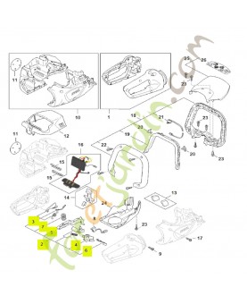 Jeu d'éléments de commande stihl réf. HA07-007-3800