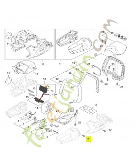 Vis cylindrique IS-P4x16 stihl réf : 9074-477-3025