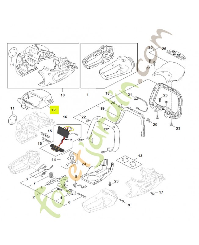 Recouvrement stihl réf. HA06-602-0400
