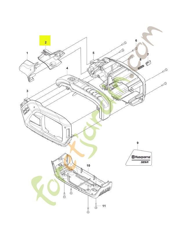 Couvercle husqvarna réf : 534095801