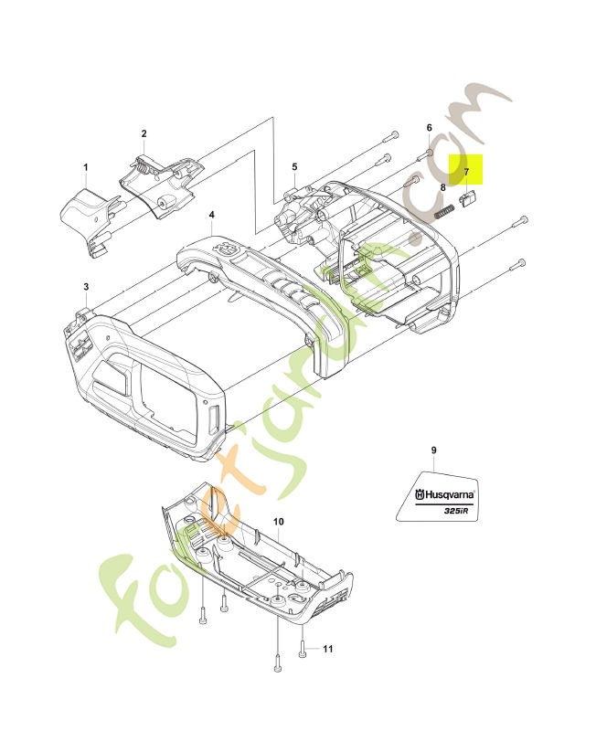 Bouton poussoir husqvarna réf : 577996601