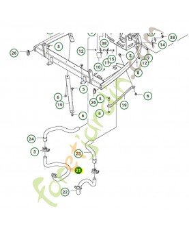 Pièce intermédiaire husqvarna ref. 587180201 Remplace référence 577386101