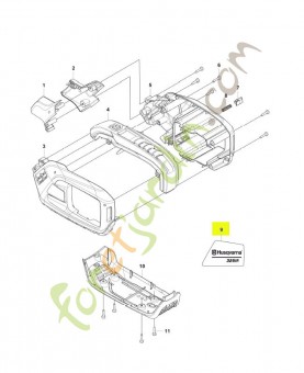 Autocollant 325ir husqvarna  réf : 594095113