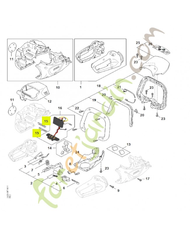 Ressort stihl réf. 4522-791-3100