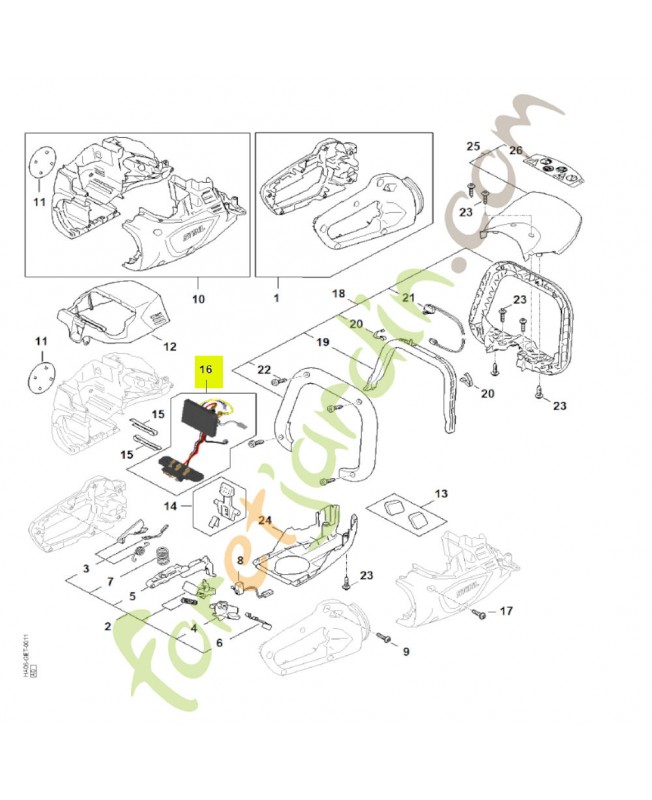 Module électronique stihl réf. HA06-430-1401