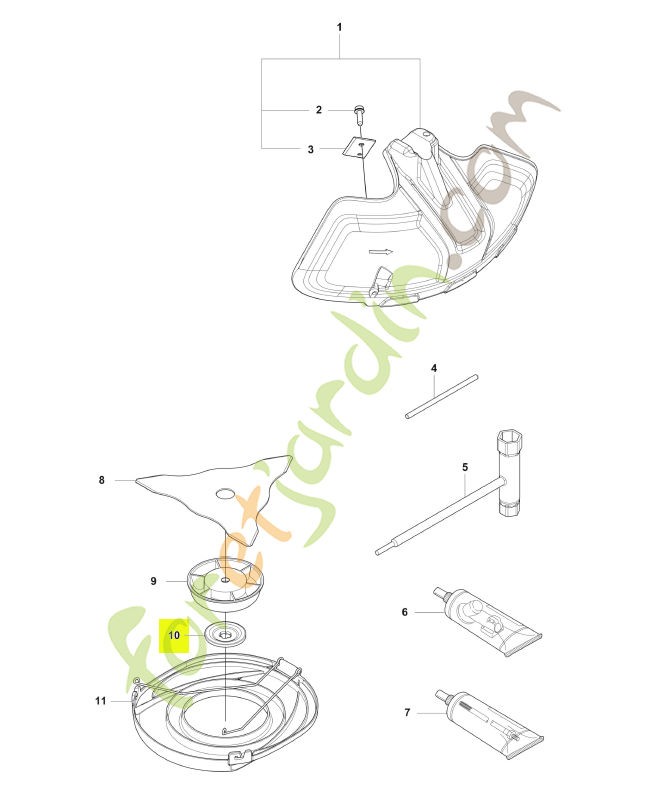 Bride de renfort husqvarna réf : 537285601