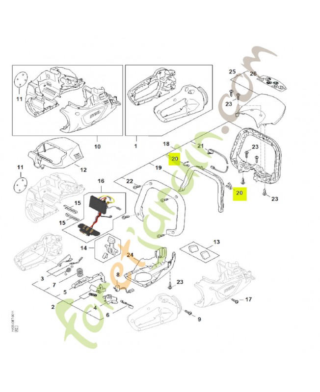 Ressort de connexion stihl réf. 4242-442-1600