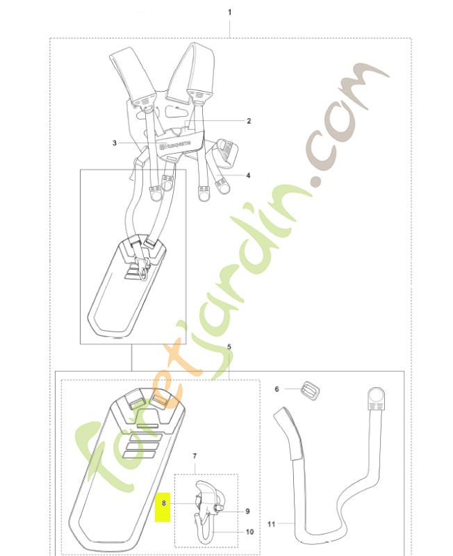 Ressort husqvarna réf : 586341001