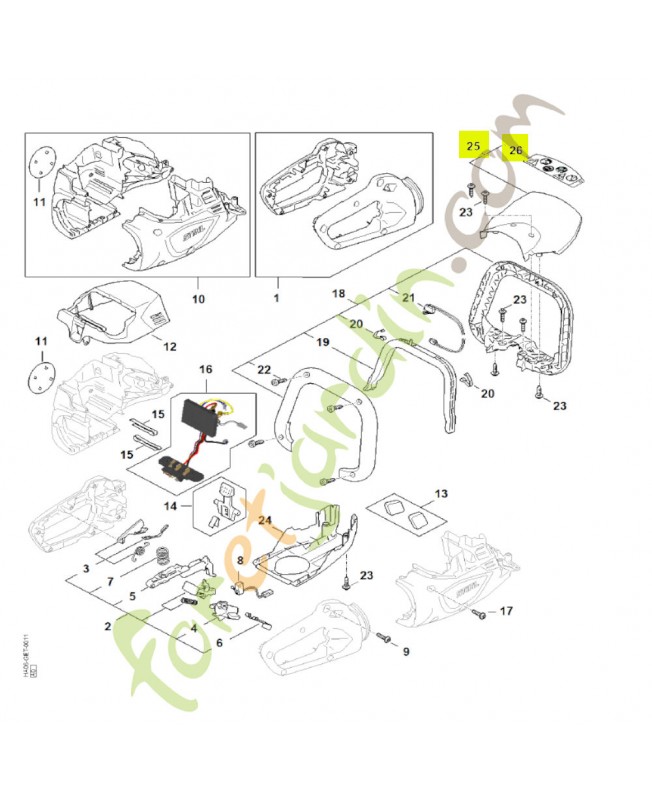 Protège-main stihl réf. HA06-790-9100