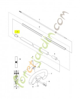 Piece d'espacement husqvarna réf : 537334402