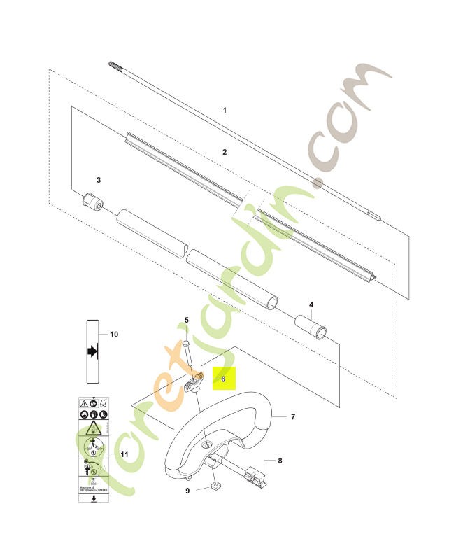 Vis papillon husqvarna réf : 503879001