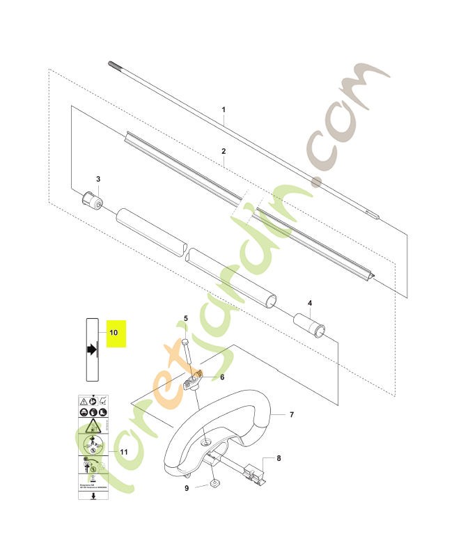 Autocollant husqvarna réf : 503692601