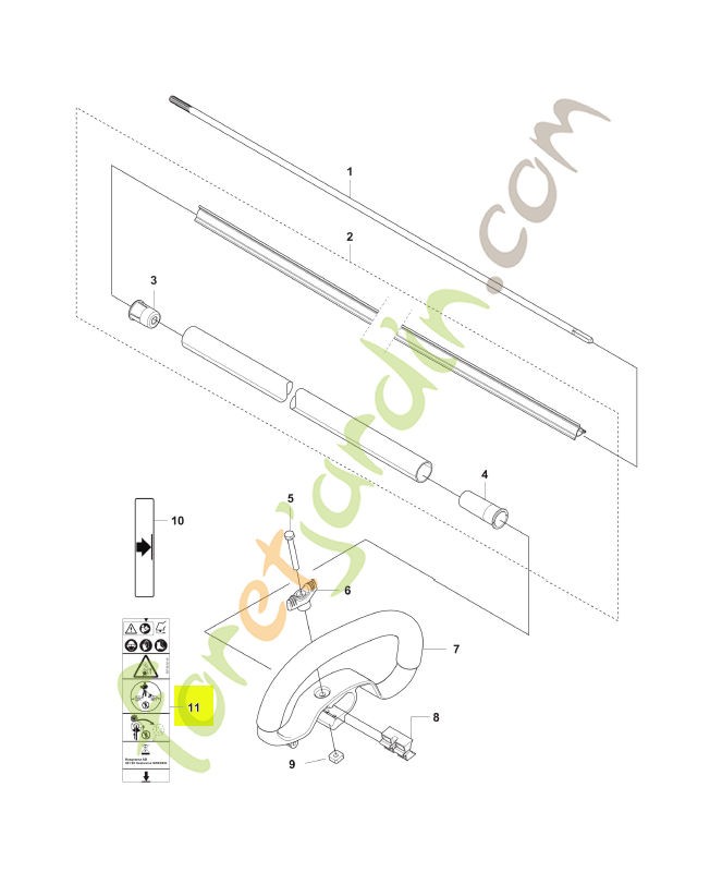 Autocollant husqvarna réf : 587889218