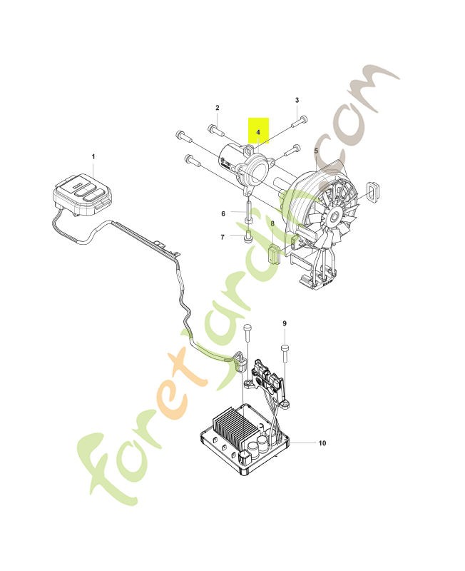 Support husqvarna réf : 592933501
