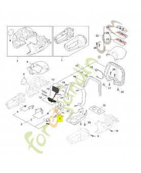 Commutateur stihl réf.HA06-430-0502
