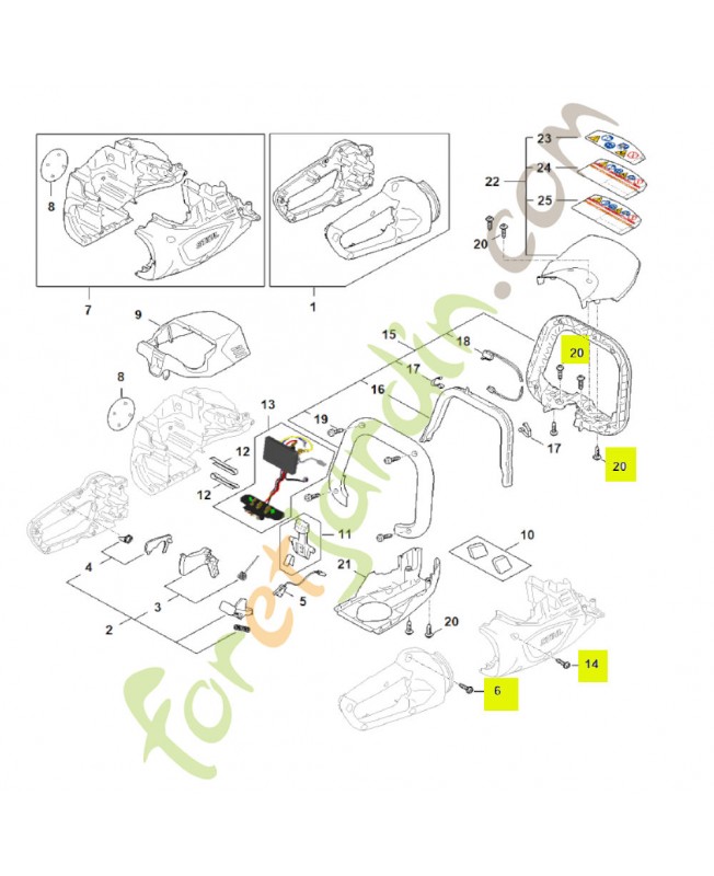 Vis cylindrique IS-P4x16 stihl réf : 9074-477-3025