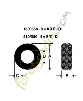 Pneu 16x650-8