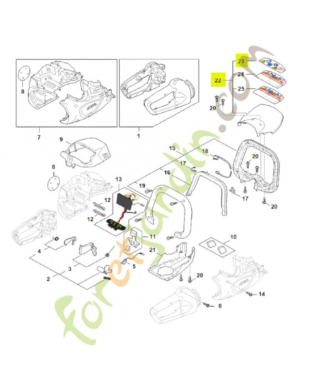 Protège-main stihl réf. HA06-790-9100