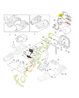 Pictogramme d'avertissement stihl réf. HA06-967-7200