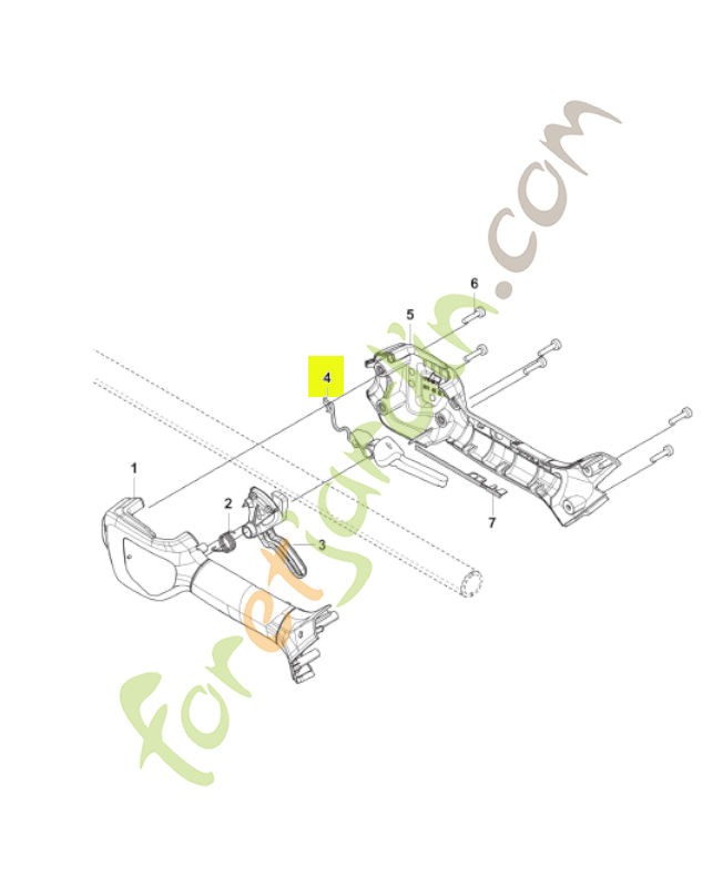 Gâchette de sécurité husqvarna  réf. 531293601