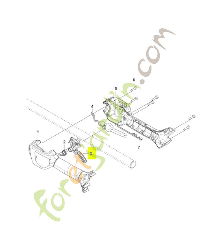 Déclencheur husqvarna réf : 593275901
