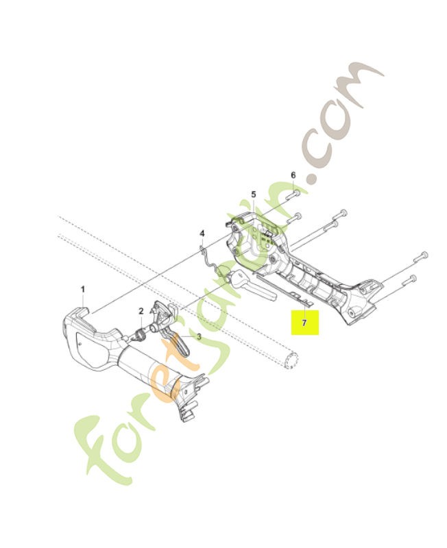 Support husqvarna réf : 594027001
